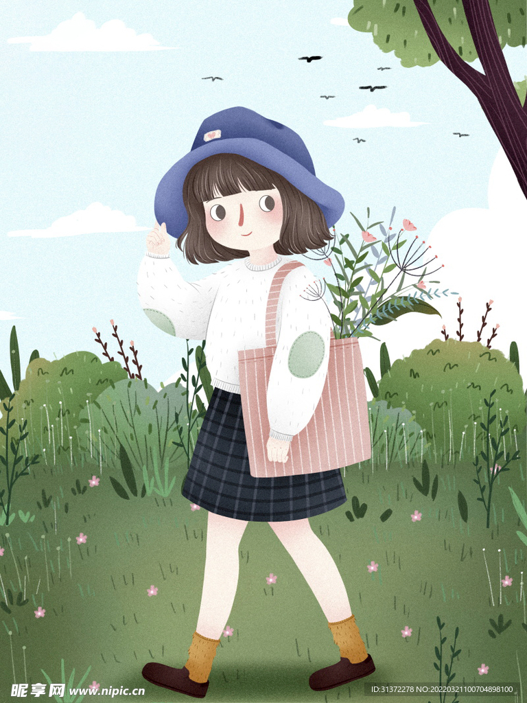 立春插画图片 
