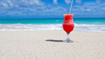 海滩, 饮料, 加勒比海, 