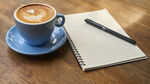 咖啡, 钢笔, 笔记本, 工作
