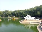 公园湖面风景