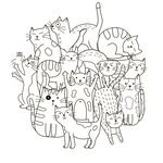 线稿卡通图案         