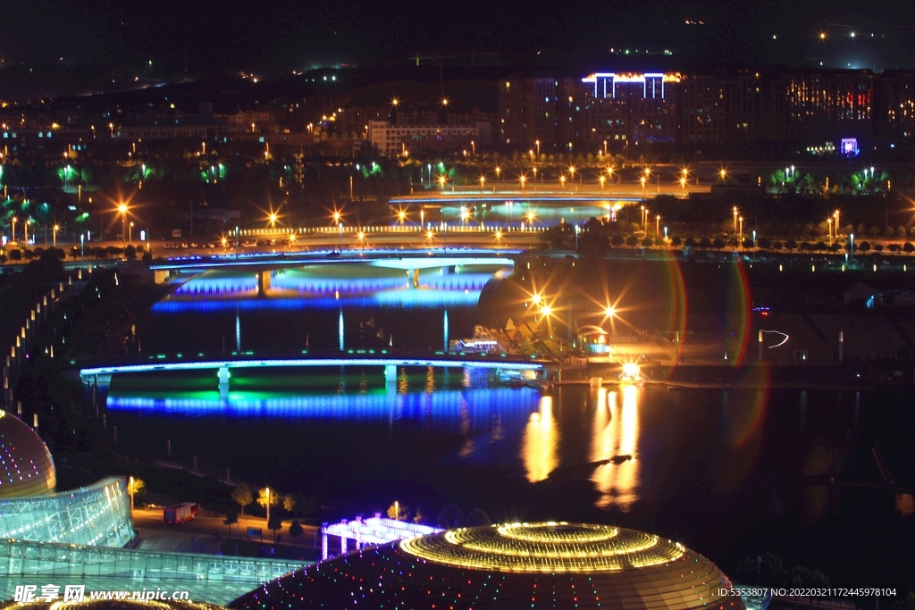 郑州郑东新区夜景