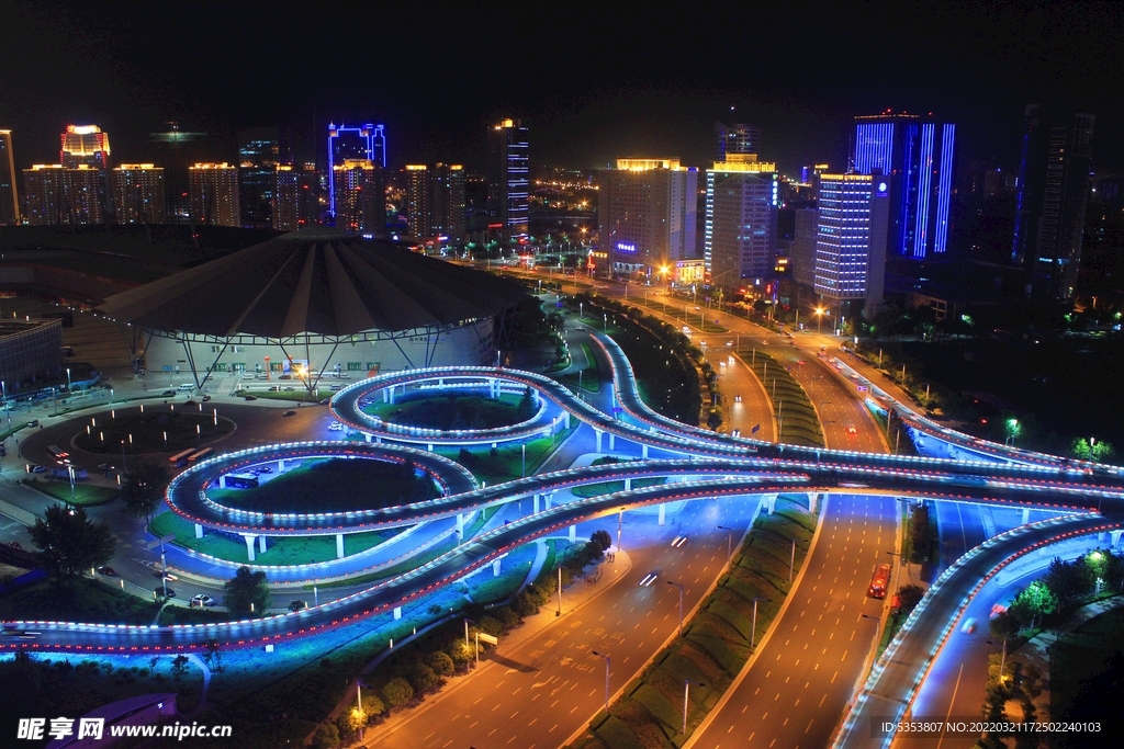 郑州郑东新区夜景