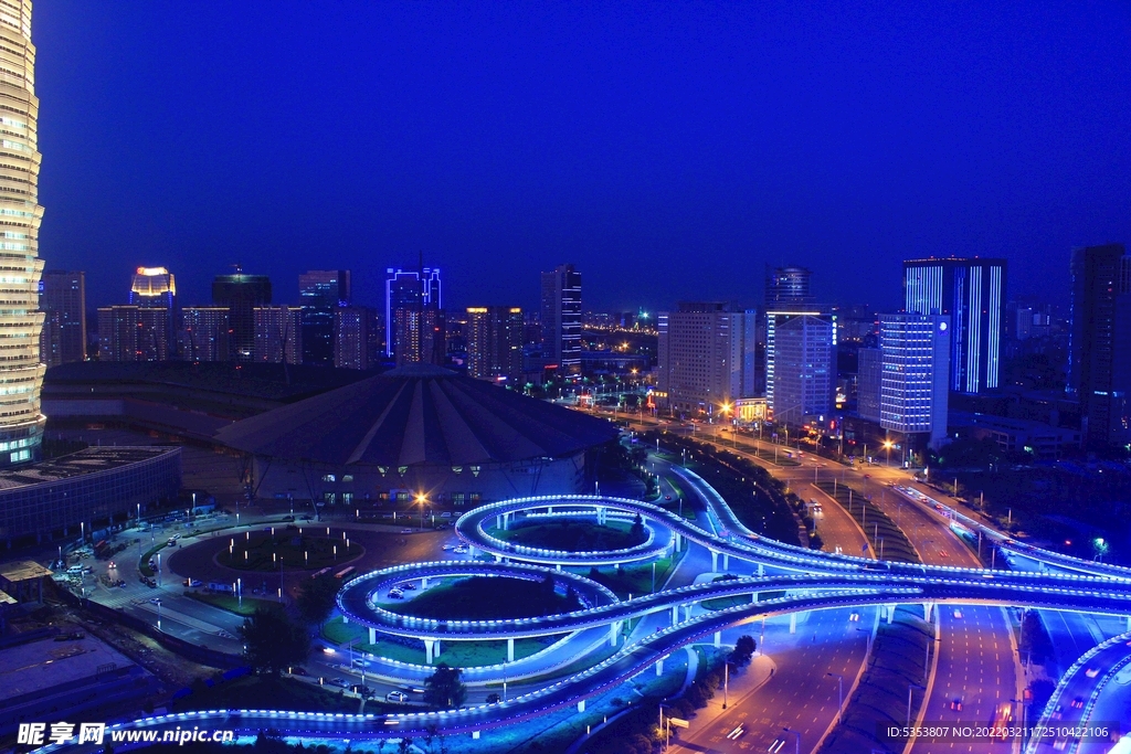 郑州郑东新区夜景