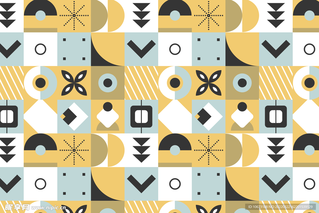 抽象镶嵌几何图形背景