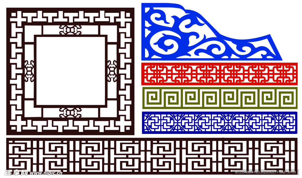中国风画框花格