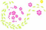 树叶花纹 矢量图