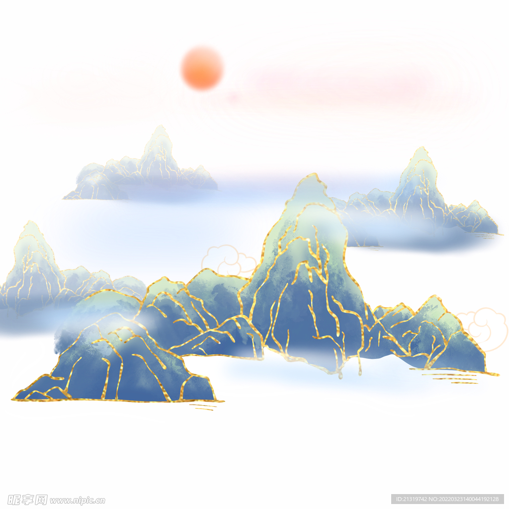 水墨山水画