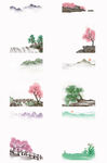 山水画素材