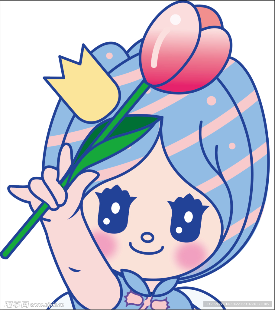 郁金香卡通形象