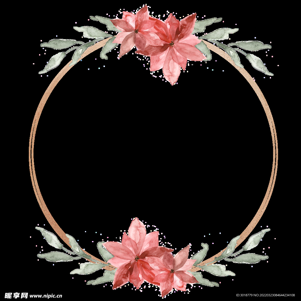 圣诞节情人节花环