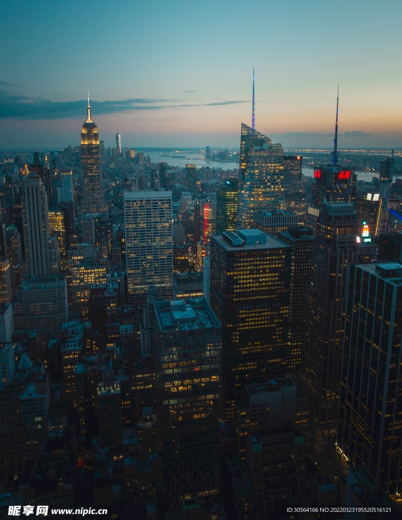 户外城市夜景景观