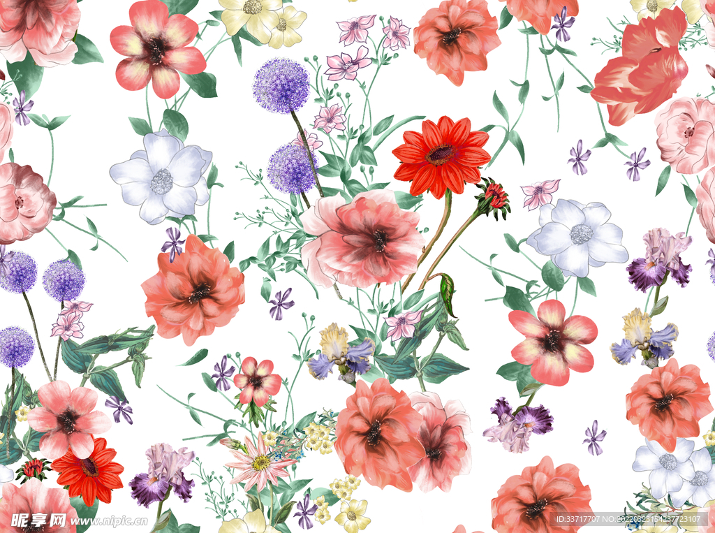 手绘花