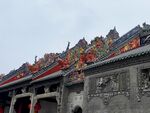 宗祠屋檐雕塑