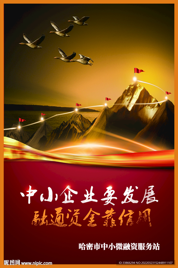 中小微企业发展海报