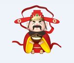 个性定制卡通风格喜庆财神主题