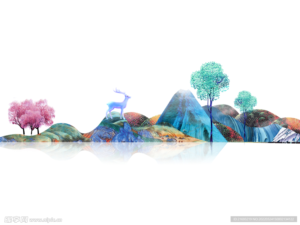 水墨山水画