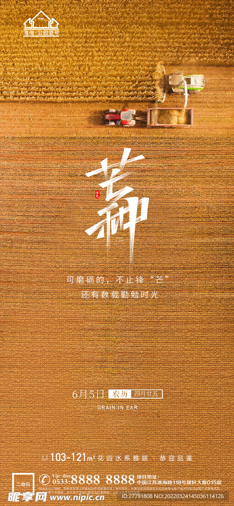 地产芒种节气微信