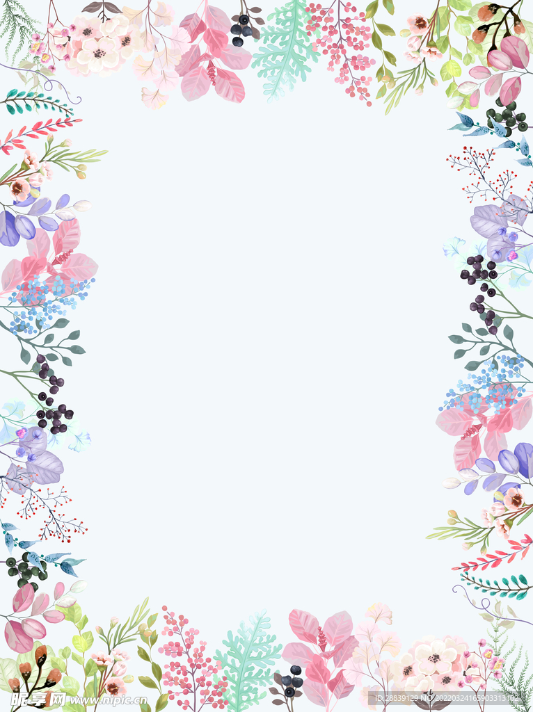 花卉边框 