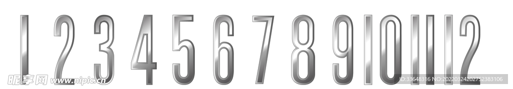 金属质感立体数字雕刻镭射钟表数
