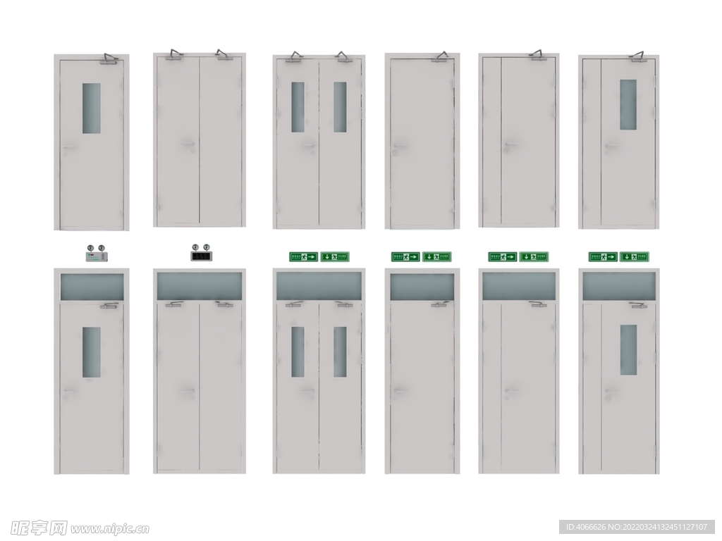 消防门防火门3d模型