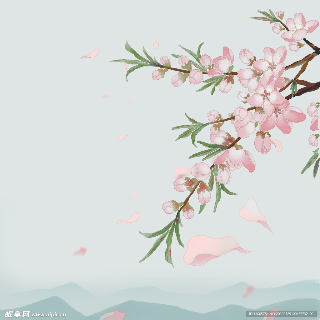 山水桃花
