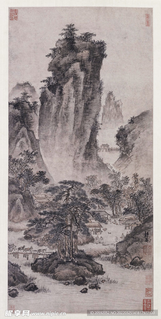 山水画  