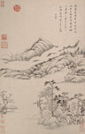  山水画  