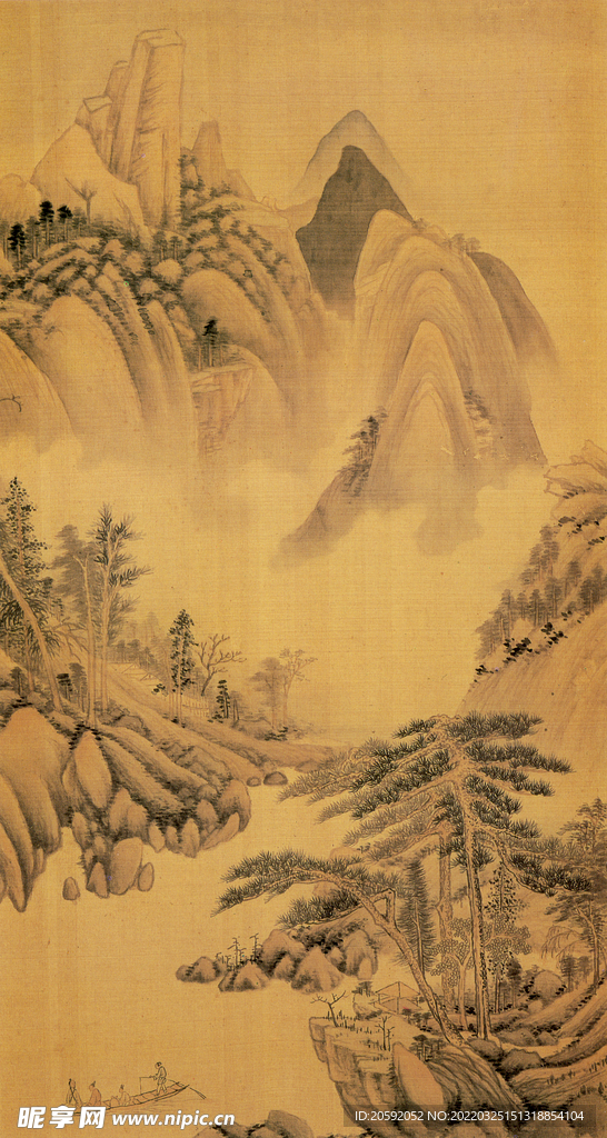  山水画  