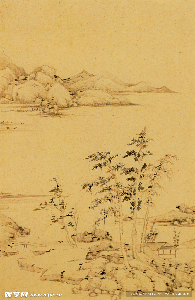  山水画  