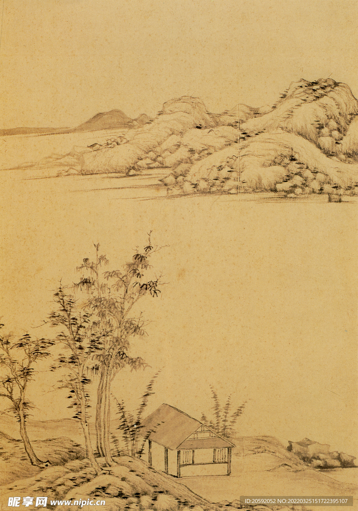  山水画  