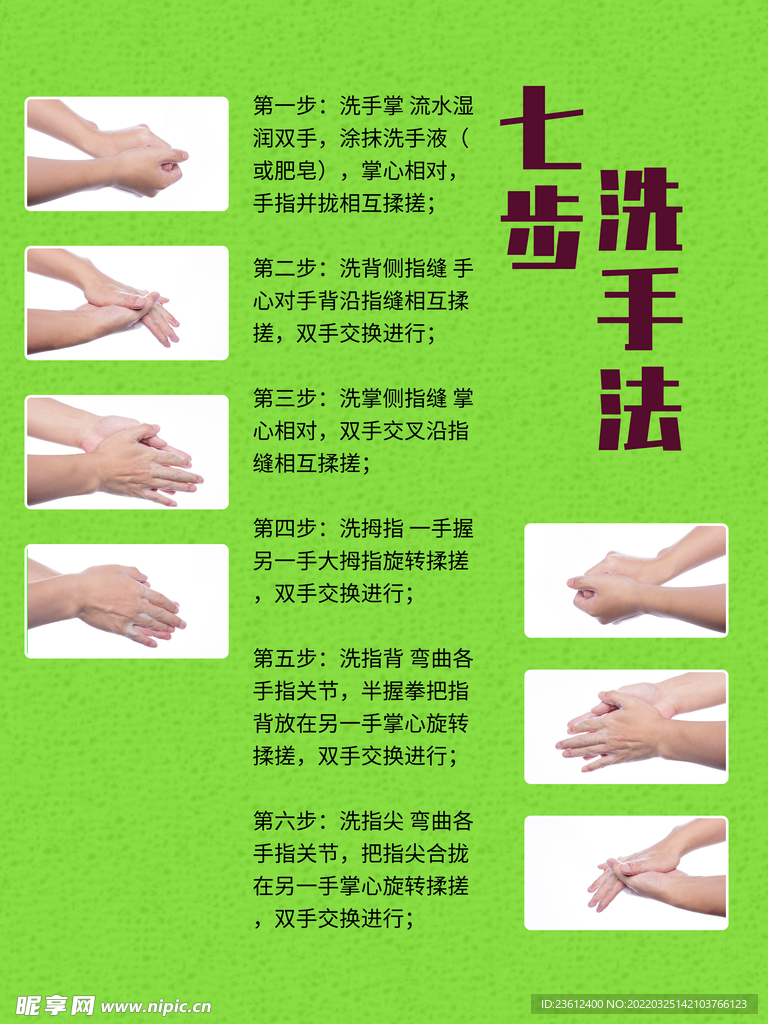 洗手步骤  