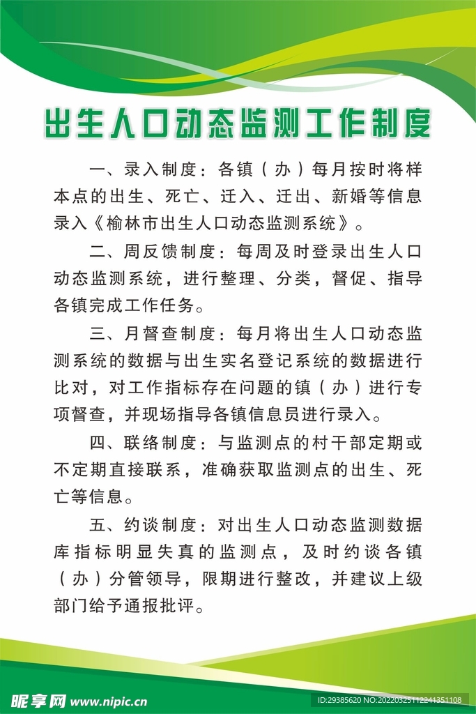 出生人口动态监测工作制度