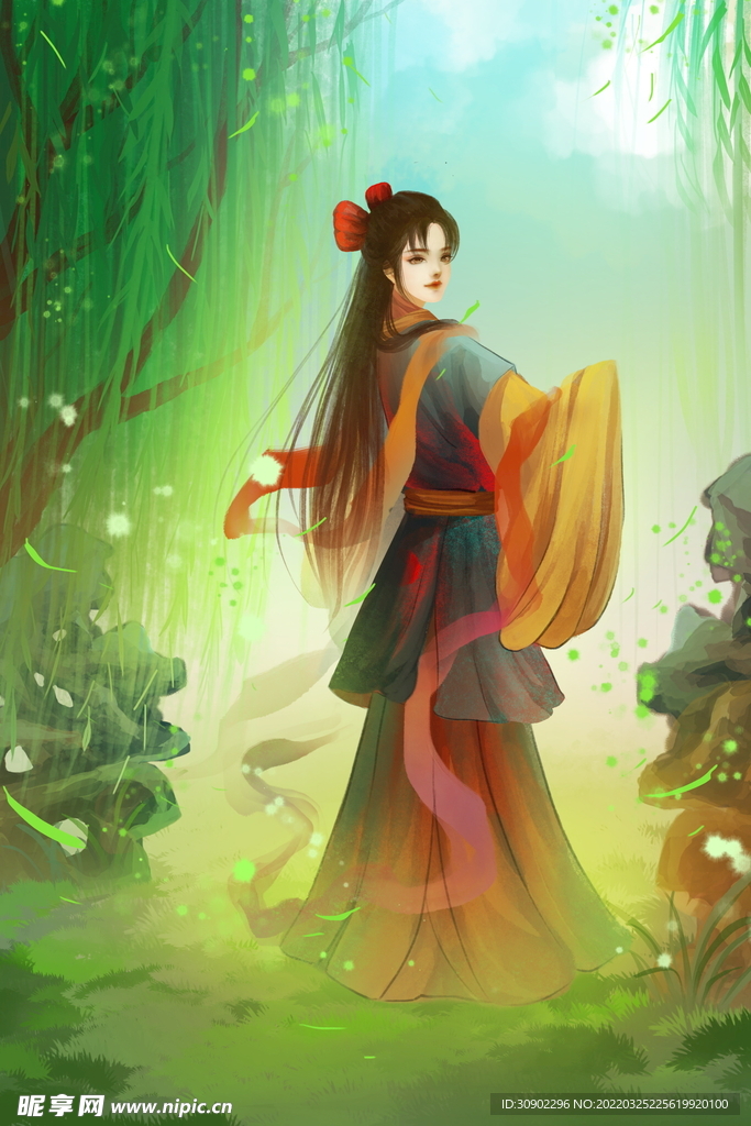 古风美女插画