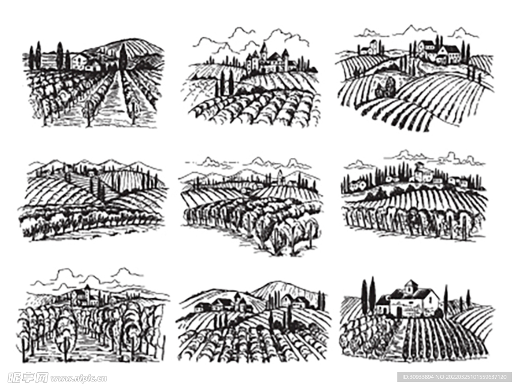 乡村插画