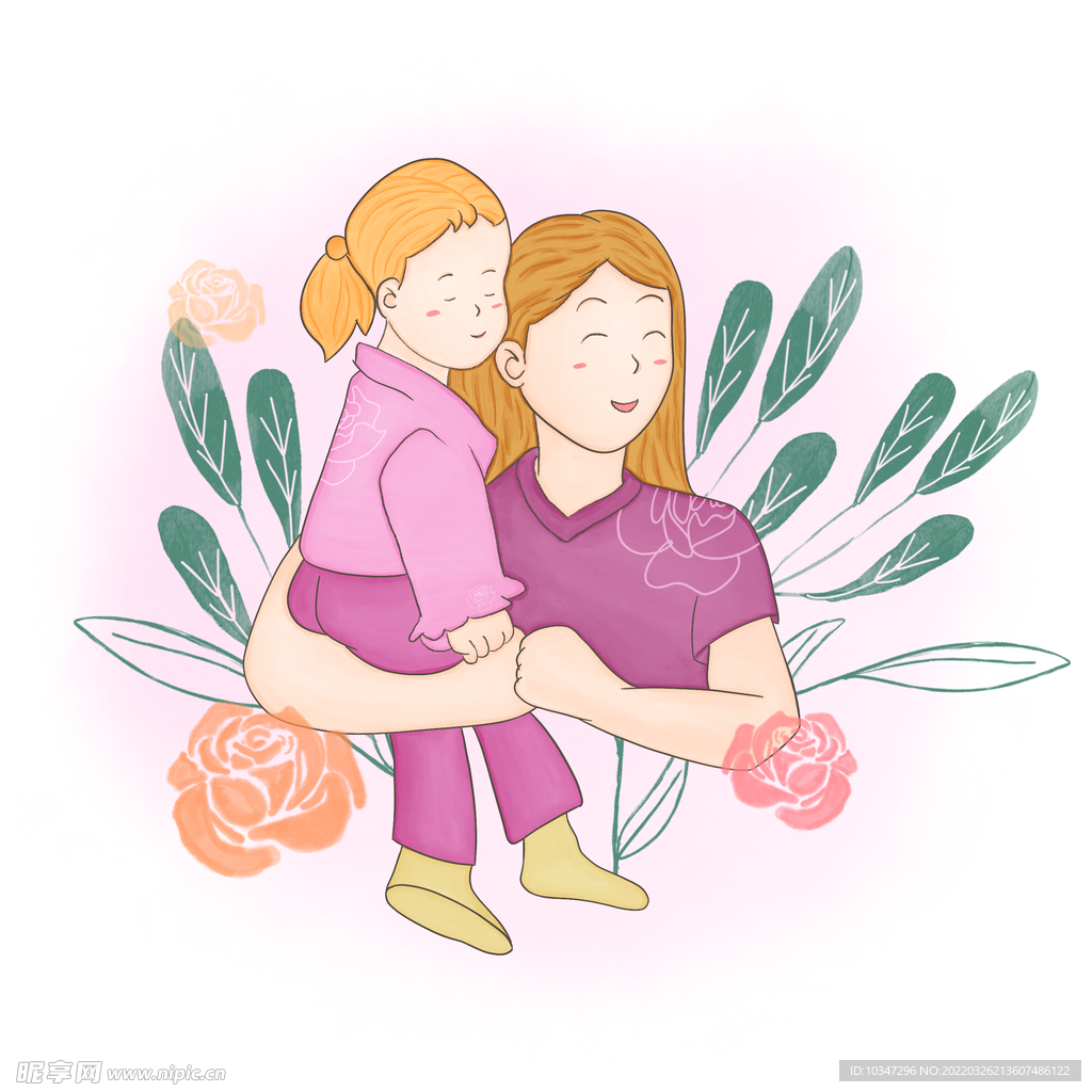 母亲节插画 