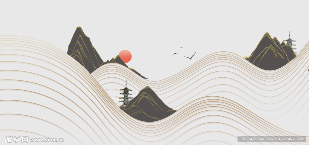 水墨山水  