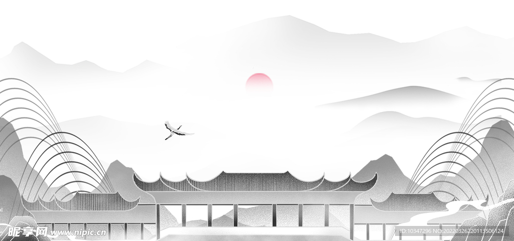 水墨山水  