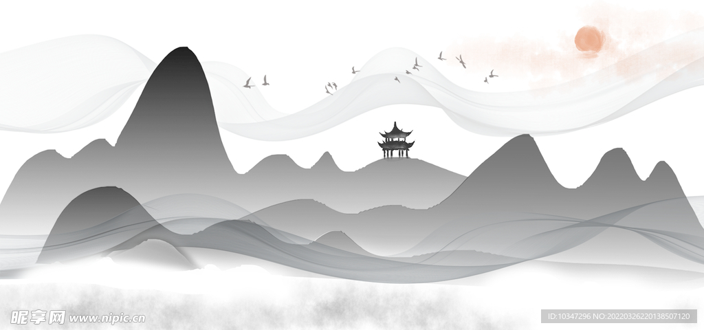 水墨山水  