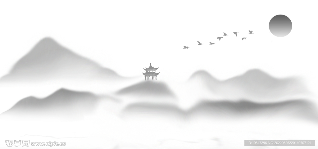 水墨山水  