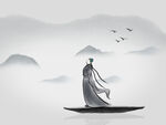 古典山水背景
