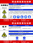 职业病危害告知牌电焊烟尘 噪声