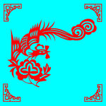 凤穿牡丹剪纸