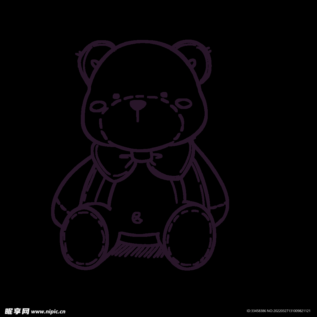 小熊简笔画