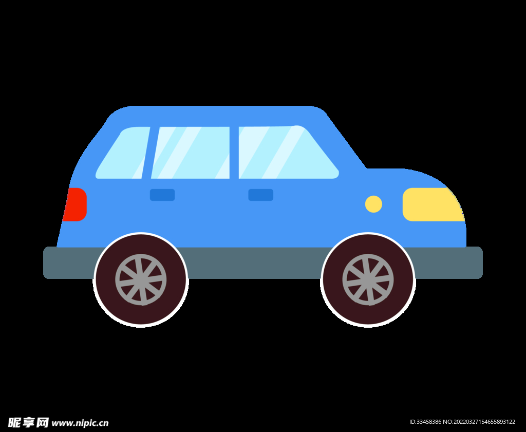 蓝色汽车