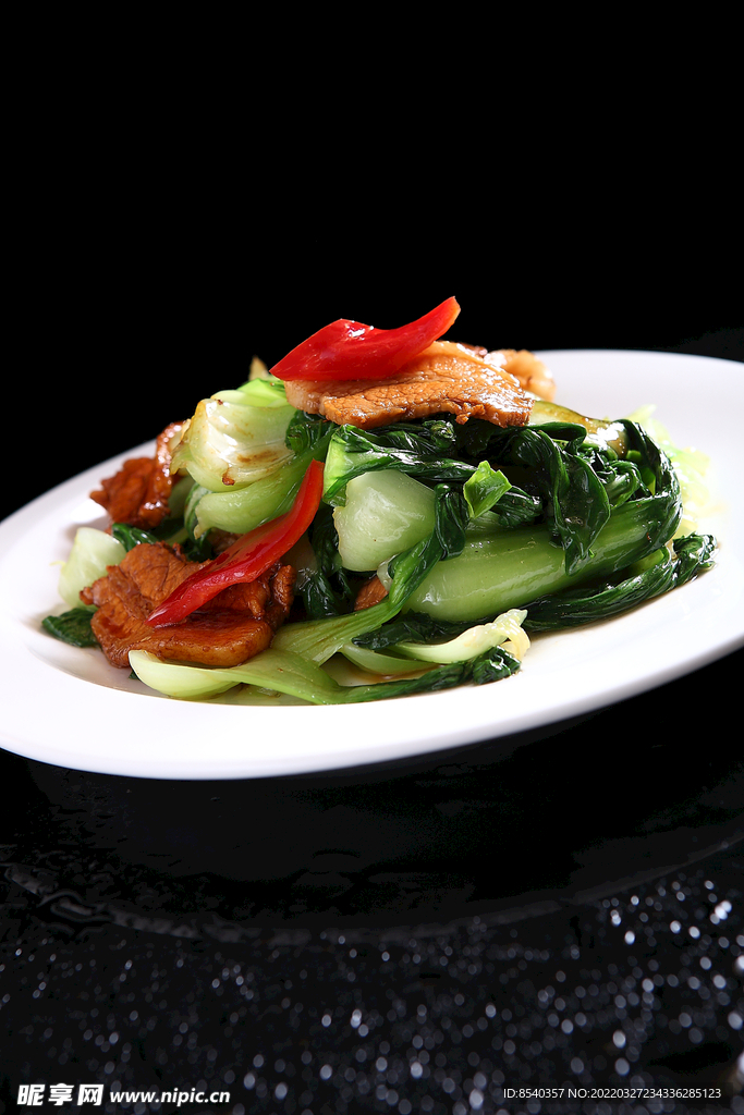 油菜炒肉