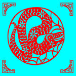 蛇剪纸