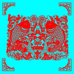 莲年有鱼剪纸