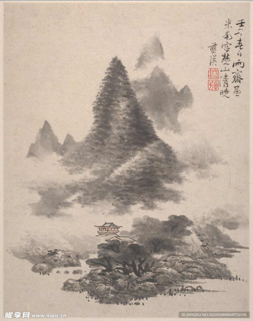 山水画  