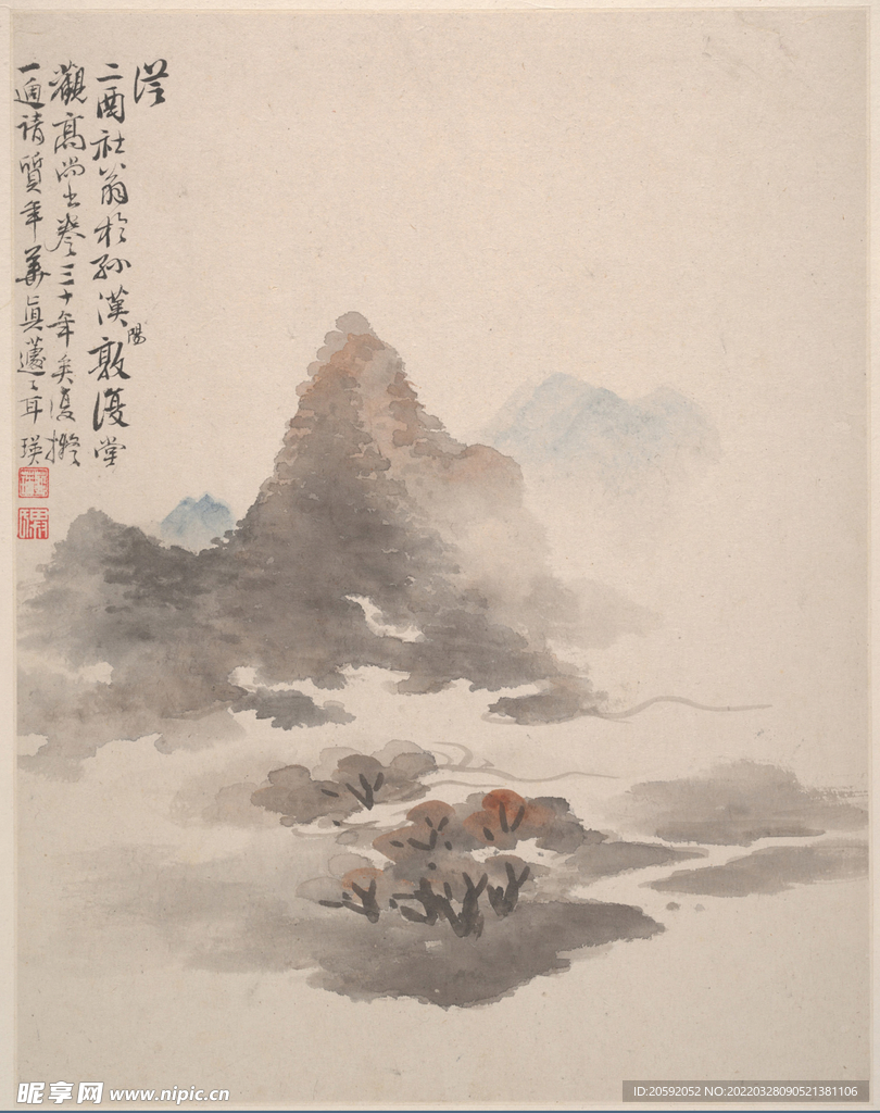 山水画  